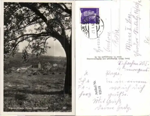 92618,Sommerfrische Vorau Wiesenpartie 1942