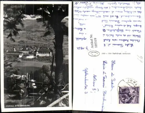 105319,Vorau m. Kuh und Bauer