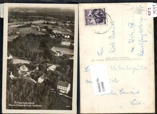 116900,Fliegeraufnahme Maria Fieberbründl St Johann b. Herberstein 1940