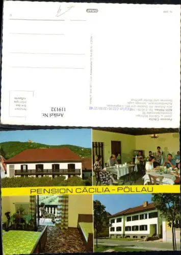 119132,Pöllau Pension Cäcilia Josef u. Cäcilia Wilfinger MehrbildAk