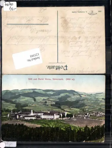 123393,Markt Vorau Tolle Ansicht 1908