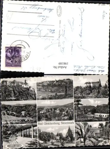 198189,Bad Gleichenberg Trautmannsdorf Riegersburg Schloss Bahn Kurplatz Bahn Wandelgang Mehrbildkarte