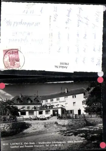 198195,Lafnitz Waldreicher Erholungsort Gasthof u. Pension Haspel