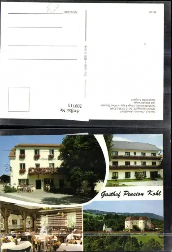 209715,Gasthof Pension Josef Kohl in Eichberg Mehrbildkarte