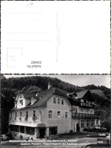 236482,Mönichwald Gasthof Pension Fleischhauerei u. Kaufhaus Lechner