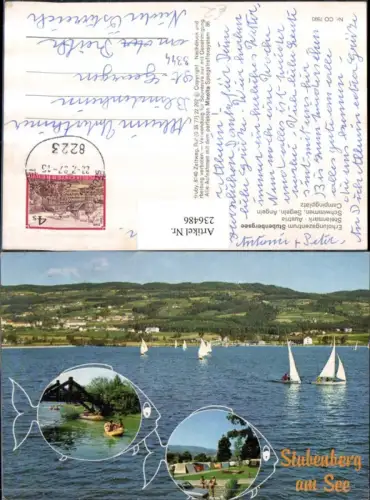 236486,Stubenberg am See Campingplatz Segelboote Schlauchboot Mehrbildkarte