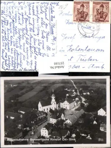 237195,Kaindorf Totale Fliegeraufnahme