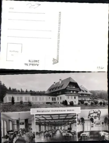 240778,Berghotel Ocherbauer b. Tauchen Mehrbildkarte
