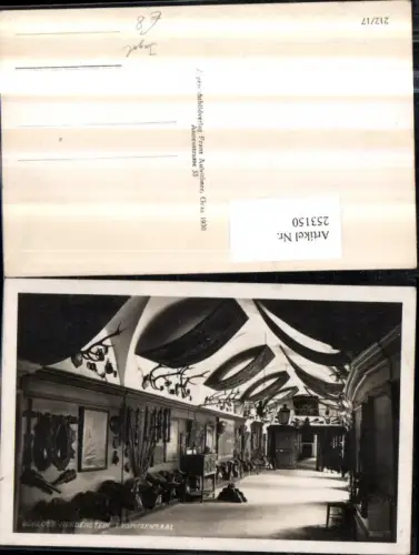 253150,Schloss Herberstein b. Stubenberg Trophäensaal Jagd Geweihe