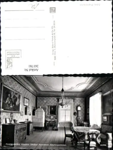 261781,Festenburg Ottokar-Kernstock Empfangszimmer Innenansicht