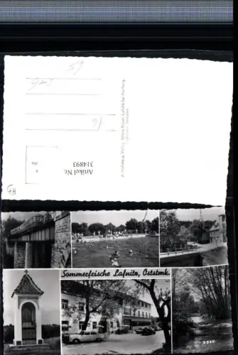 314893,Lafnitz Gasthof Viadukt Brücke Freibad Kapelle Mehrbildkarte