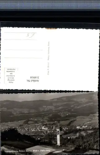 314910,Pöllau Totale Blick vom Pöllauberg Bildstock