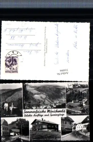 316094,Mönichwald Totale Stift Vorau Burg Festenburg Berghütte Mehrbildkarte