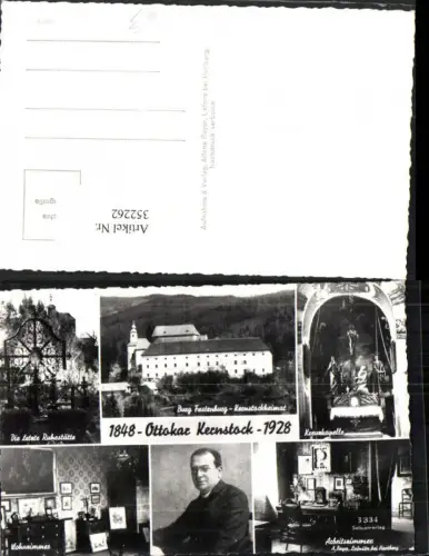 352262,Burg Schloss Festenburg Kreuzkapelle Ruhestätte Portrait Mehrbildkarte