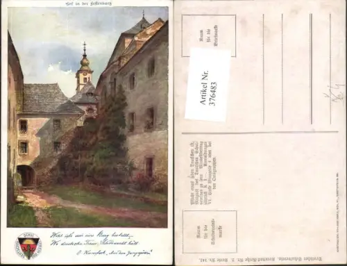 376483,Künstler AK Kernstock Festenburg Schloss b. St. Lorenzen pub Deutscher Schulverein 2/141