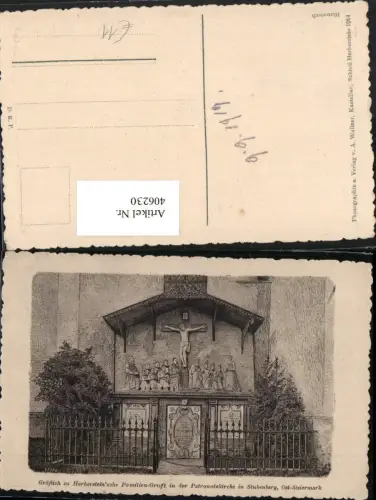 406230,Künstler AK Stubenberg Gräflich zu Herberstein'sche Familien-Gruft