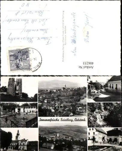 406233,Friedberg Totale Freibad Mehrbildkarte