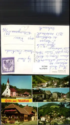 406236,Waldbach Totale Kirche Mehrbildkarte