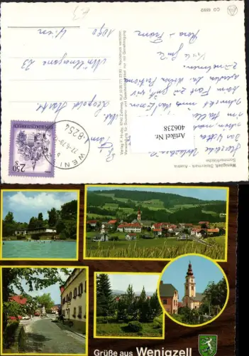 406238,Wenigzell Totale Freibad Kirche Mehrbildkarte