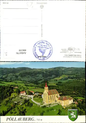 406330,Pöllauberg b. Pöllau Kirche pub Alpine Luftbild 57605