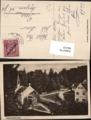 406335,Fieberbründl b. Feistritztal Kapelle