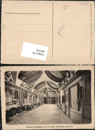 406336,Künstler AK Sankt Johann bei Herberstein Schloss Saal