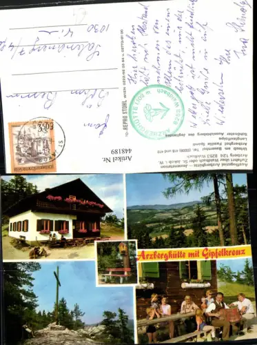 448189,Arzberghütte b. Waldbach St. Jakob Mehrbildkarte