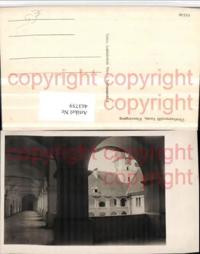 463759,Vorau Chorherrenstift Klausurgang Arkaden