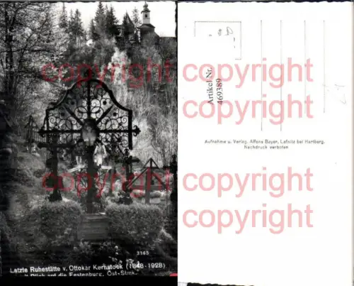 469389,Festenburg b. St. Lorenzen Grabmal Ottokar Kernstock