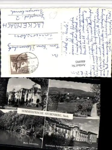 486993,Stubenberg Totale Ruine Schielleiten Sportschule Mehrbildkarte