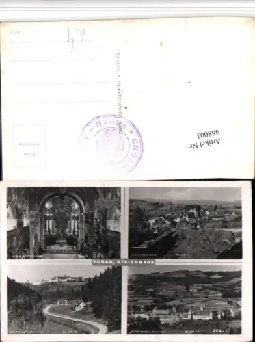 488003,Vorau Totale Stift Kirche Mehrbildkarte