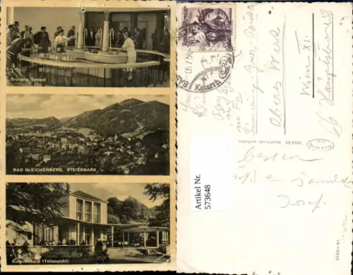 573648,Mehrbild Ak Bad Gleichenberg Brunnen Tempel Kurmittelhaus