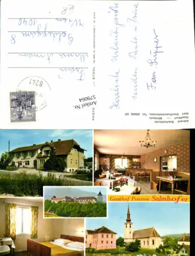 579064,Mehrbild Ak Dechantskirchen Gasthof Salmhofer Kirche