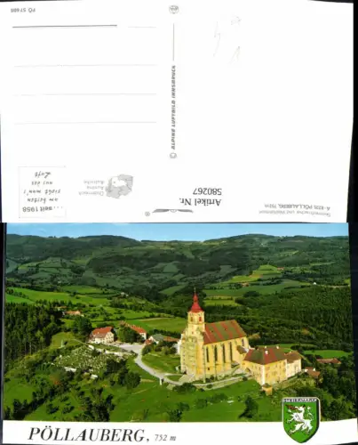 580267,Pöllauberg Kirche pub Alpine Luftbild