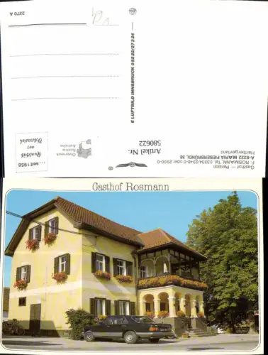580622,Maria Fieberbründl Kaibing Feistritztal Gasthof Pension Rosmann pub Alpine Luftbild