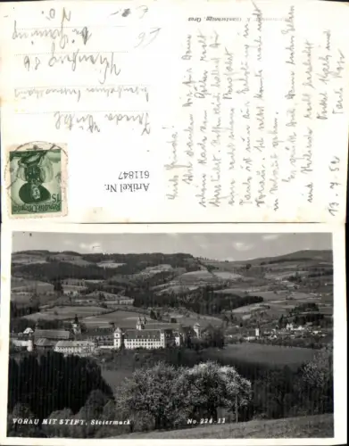 611847,Foto Ak Vorau mit Stift Ansicht