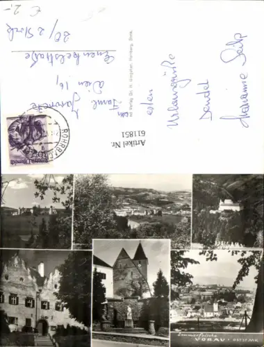 611851,Mehrbild Ak Vorau Stift Chorherrenstift Statue Ansicht