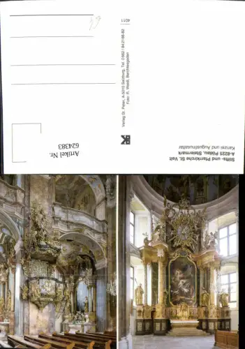 624383,Mehrbild Ak Pöllau b. Hartberg Stifts- u. Pfarrkirche St Veit Innenansicht
