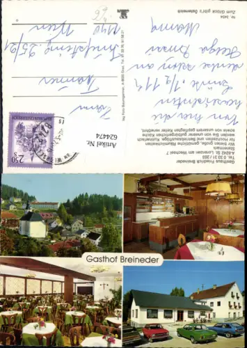 624474,Mehrbild Ak St Lorenzen a. Wechsel Gasthof Breineder