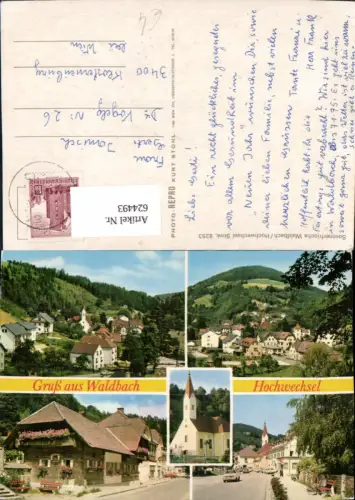 624493,Mehrbild Ak Waldbach Hochwechsel Ansichten Waldbach-Mönichwald