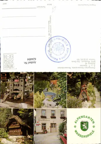 624494,Mehrbild Ak Waldbach Waldbach-Mönichwald Alpengarten-Wasserspiele