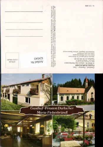 624543,Mehrbild Ak Maria Fieberbründl St Johann b. Herberstein Gasthof Pension Durlacher