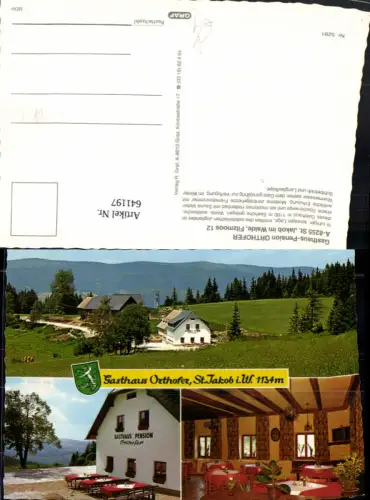 641197,Mehrbild Ak St Jakob im Walde Gasthof Pension Orthofer