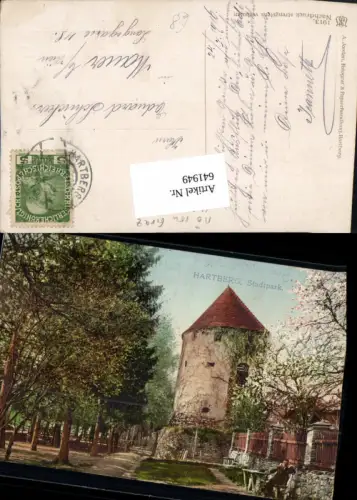 641949,Hartberg Partie im Stadtpark 1913