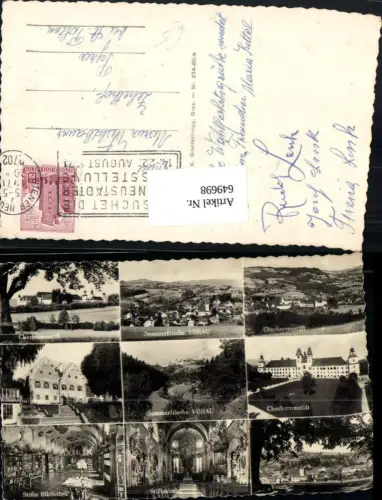 649698,Mehrbild Ak Vorau Chorherrenstift Rathaus Bibliothek