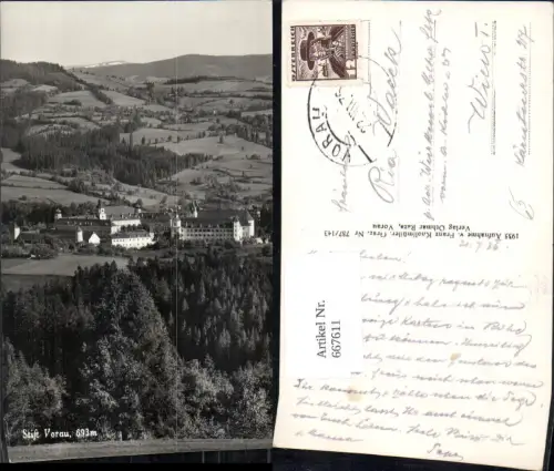 667611,Foto Ak Stift Vorau Augustiner-Chorherrenstift