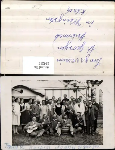 234217,St. Georgen an d. Stiefing Gesangsverein im Weingarten Klech Ziehharmonika