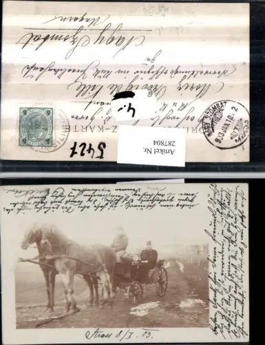 287804,Straß in Steiermark Pferdekutsche Kutsche 1903
