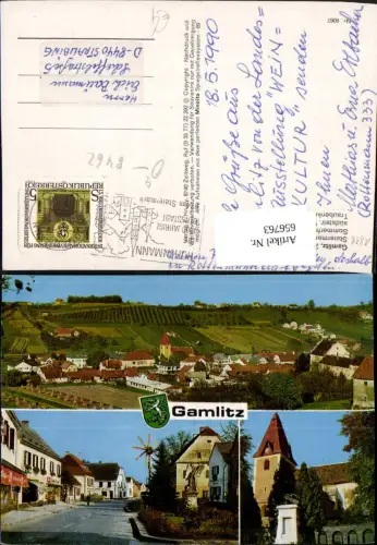 656763,Mehrbild Ak Gamlitz Kirche Ansicht