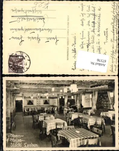 67370,Gasthaus Stöckl Innenansicht in Leoben pub Fritz Fürst